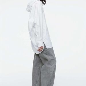 COS oversized hooded shirt